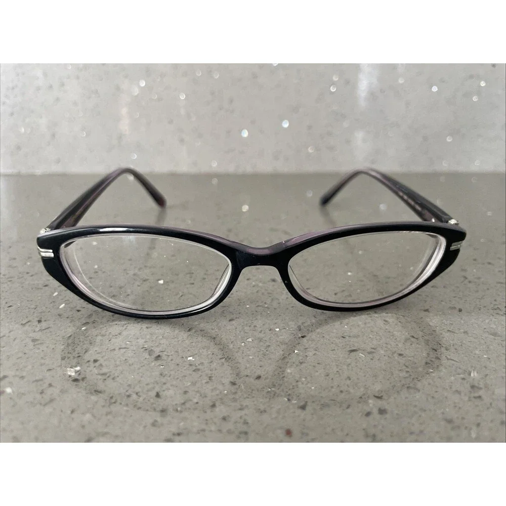 Lulu Guinness Eyeglasses Frames ONLY BLK Black L834 51-15-135 be a glamour girl